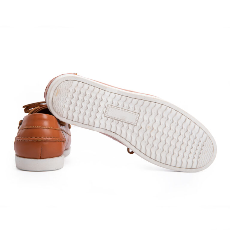 Sanova Boat Shoes - Nâu Bò - Da trơn